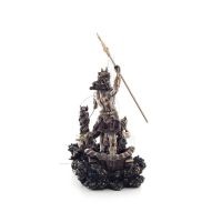 Poseidon: The God of the Sea, Earthquakes, Earth, Storms and Words in a Chariot 19cm Full Body Veronese Bronze Electrolysis Stat