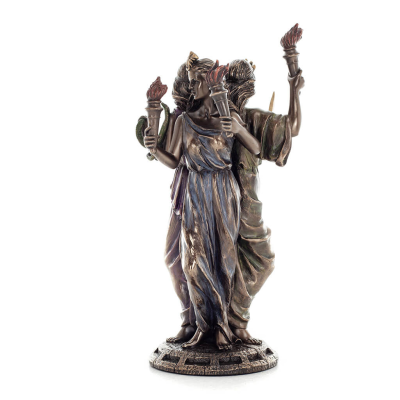 Hekate: Synen på magi, medicin, giftig... 21cm Veronese Bronze Electrolysis Helkroppsstaty, antikens Grekland Veronese 3 - grifo