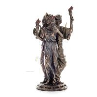 Hekate: The view of magic, medicinal, poisonous.. 21cm Veronese Bronze Electrolysis Full Body Statue, Ancient Greece Veronese 3 
