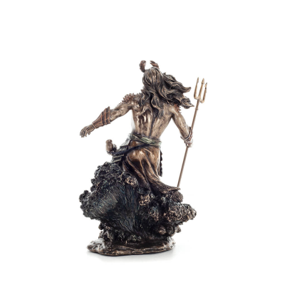 Poseidon: God of the Sea, Earthquakes, Earth, Storms and Words 30cm Veronese Bronze Electroplating Full Body Statue Veronese 3 -