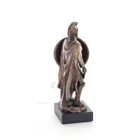 Leonidas: Kung av Sparta med svärd 12 cm full längd Veronese brons elektrolytisk staty, antikens Grekland Veronese 4 - grifon.se