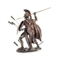 Leonidas: The King of Sparta with Arrows Color 50cm Full Längd Veronese Brons Electrolysis Statue, Antika Grekland Veronese 3 - 