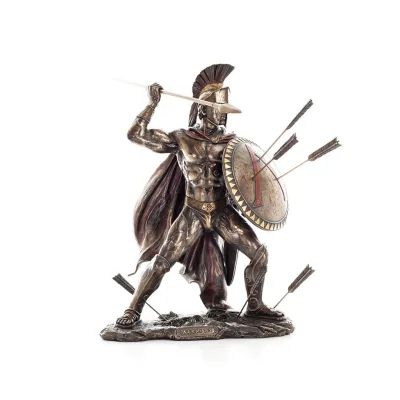 Leonidas: The King of Sparta with Arrows Color 50cm Full Length Veronese Bronze Electrolysis Statue, Ancient Greece Veronese 6 -