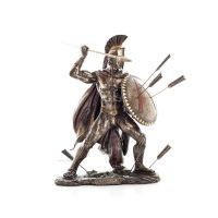 Leonidas: The King of Sparta with Arrows Color 50cm Full Längd Veronese Brons Electrolysis Statue, Antika Grekland Veronese 6 - 