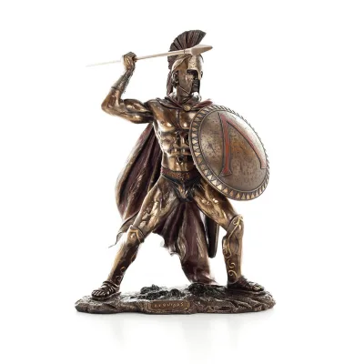 Leonidas: King of Sparta with Arrow 50cm Full Length Veronese Bronze Electrolytic Statue, Ancient Greece Veronese 1 - grifon.se 