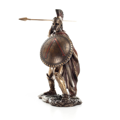 Leonidas: kung av Sparta med pil 50 cm full längd Veronese brons elektrolytisk staty, antikens Grekland Veronese 2 - grifon.se 