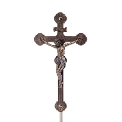 Jesu Kristi kors 36,5x19.5 cm Veronese bronselektrolys staty för hela kroppen Veronese 1 - grifon.se 