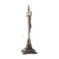 Jesu Kristi kors på en bas 33x15.5 cm helkroppsstaty med Veronese bronselektrolys Veronese 5 - grifon.se 