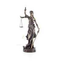 Themis: Titan, av den moraliska ordningen samt Etikett 30 cm helkroppselektrolytisk brons Veronese staty, antikens Grekland Vero