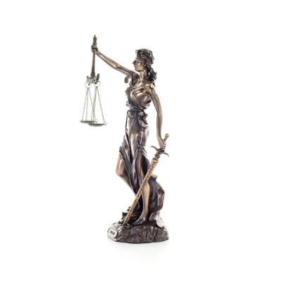 Themis: Titan, of the Moral Order as well as Etiquette 30cm Full Body Electrolytic Bronze Veronese Statue, Ancient Greece Verone