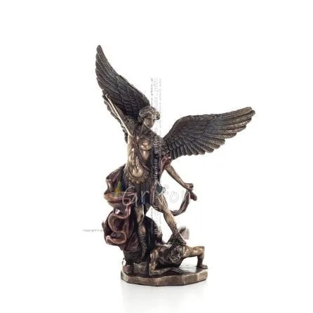 Ärkeängeln Michael: Like God, One of the First Lords 20 cm Veronese Bronze Electrolytic Helkroppsstaty, Christian Veronese 1 - g