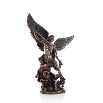 Ärkeängeln Michael: Like God, One of the First Lords 20 cm Veronese Bronze Electrolytic Helkroppsstaty, Christian Veronese 6 - g