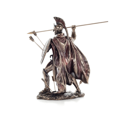 Leonidas: The King of Sparta with Arrows 33cm Full Length Veronese Bronze Electrolytic Statue, Ancient Greece Veronese 3 - grifo