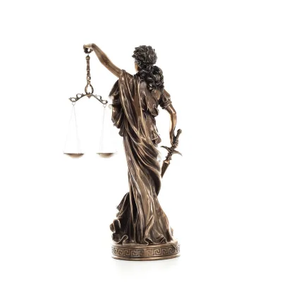 Themis: Titan of Moral Order and Etiquette 60 cm helkroppselektrolytisk brons Veronese staty, antikens Grekland Veronese 3 - gri