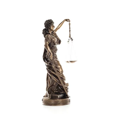 Themis: Titan of Moral Order and Etiquette 60 cm helkroppselektrolytisk brons Veronese staty, antikens Grekland Veronese 5 - gri