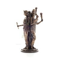 Hekate: The sight of magic, medicinal, poisonous.. 30cm Full body statue with Electrolysis of Veronese bronze, ancient Greece Ve