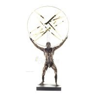 Atlas or Atlas, Titan: The Leader of the Titanids 50.5cm Veronese Bronze Electroplating Full Body Statue, Ancient Greece Verones