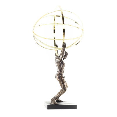 Άτλας ή Άτλαντας, Τιτάνας: Ο αρχηγός των Τιτανιδών50,5εκ Ολόσωμο άγαλμα με Ηλεκτρόλυση μπρούτζου Veronese, αρχαία Ελλάδα Βερονέζ