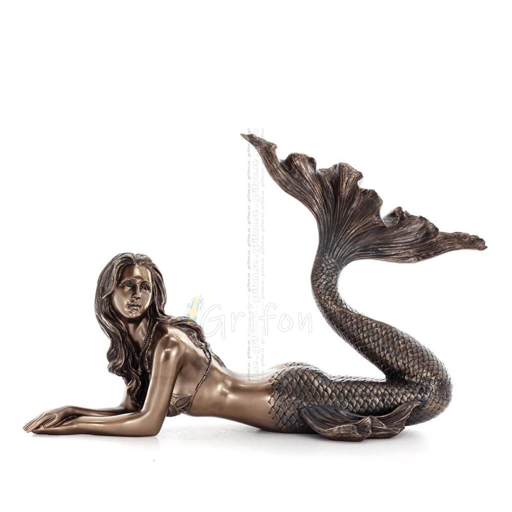 Γοργόνα: Ο ομορφότερος δαίμονας, ξαπλωμένη μπρούμυτα 67χ25χ44εκ Ολόσωμο άγαλμα με Ηλεκτρόλυση μπρούτζου Veronese Βερονέζ 1 - gri