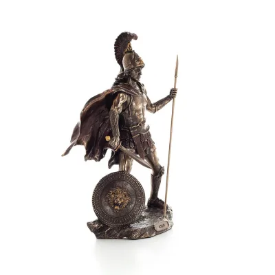 Ares: krigsguden 34 cm Veronese brons galvaniserad helkroppsstaty, antikens Grekland Veronese 5 - grifon.se 