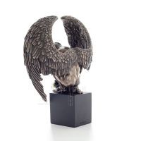 Bowed Angel on base with open wings 25.5cm Full-body Figurine with Bronze Electrolysis Veronese, Religious - Spiritual Veronese 