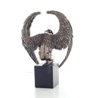 Bowed Angel on base with open wings 25.5cm Full-body Figurine with Bronze Electrolysis Veronese, Religious - Spiritual Veronese 