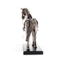 Horse or Equine, a walking horse with a saddle, 48.5 cm. Full-body statuette with bronze electroplating Veronese Veronese 2 - gr