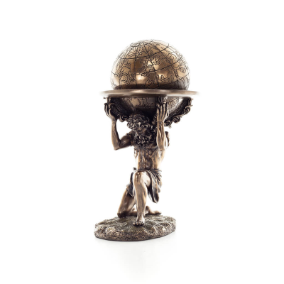 Atlas Titan: The leader of the Titanids 23cm Jewelry box, Jewelry box for safekeeping, Veronese bronze statue Veronese 2 - grifo