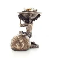 Atlas Titan: The leader of the Titanids 23cm Jewelry box, Jewelry box for safekeeping, Veronese bronze statue Veronese 4 - grifo