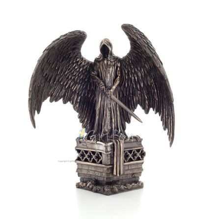 Charos or Charon the ferryman/carrier of Hades with a sword in a hilt 28x32.5cm Veronese Bronze Electrolysis Full Body Statue Ve