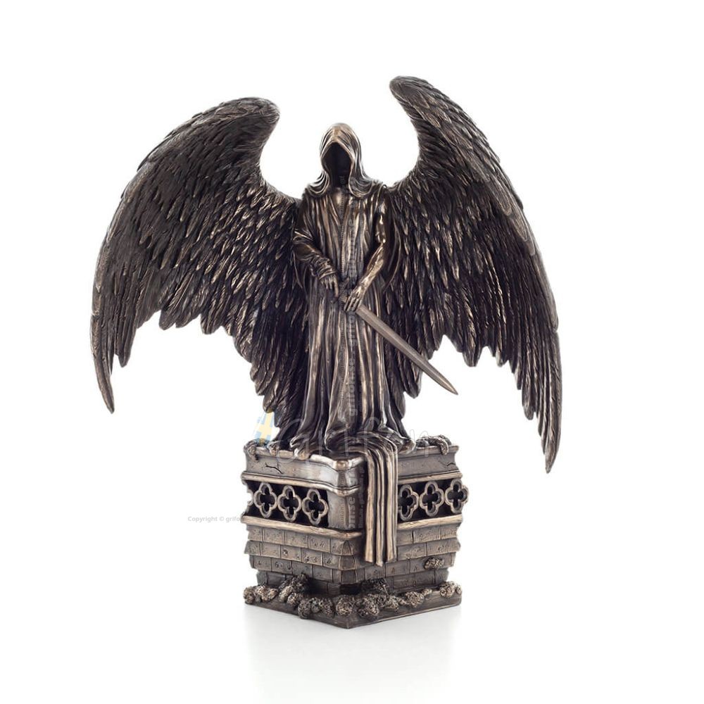 Charos or Charon the ferryman/carrier of Hades with a sword in a hilt 28x32.5cm Veronese Bronze Electrolysis Full Body Statue Ve