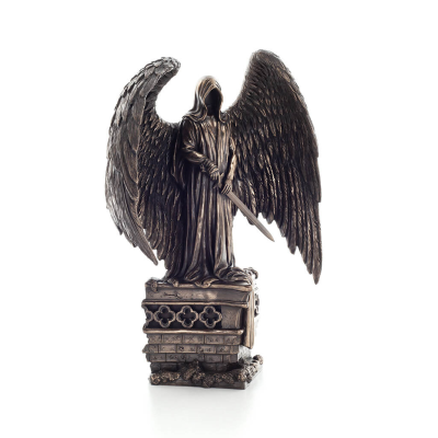 Charos or Charon the ferryman/carrier of Hades with a sword in a hilt 28x32.5cm Veronese Bronze Electrolysis Full Body Statue Ve