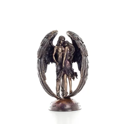 Skyddsängel 25 cm Veronese brons galvaniserad helkroppsstaty Veronese 1 - grifon.se 