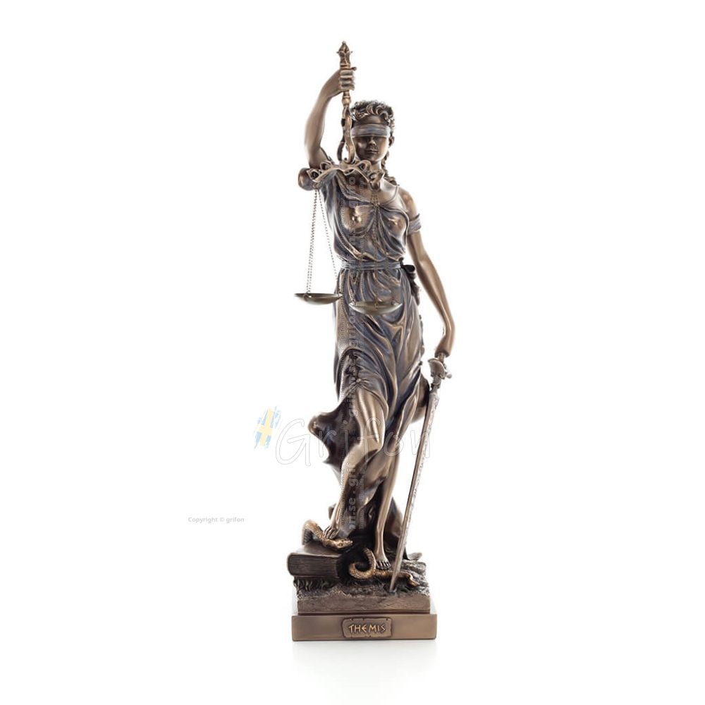 Themis: Titan of Moral Order and Etiquette 50cm Veronese Bronze Electrolysis Full Body Statue, Ancient Greece Veronese 1 - grifo Themis: Titan of Moral Order and Etiquette 50cm Veronese Bronze Electrolysis Full Body Statue, Ancient Greece Veronese 1 - grifo