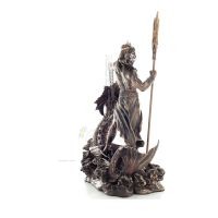 Neptune: The God of the Sea, Earthquakes, Earth, Storms and Words on a Dragon 20cm Electrolytic Bronze Veronese Statue Veronese 