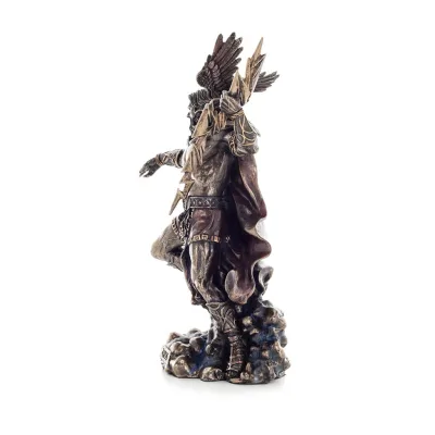 Zeus eller Zeus: himlens gud, blixt, lag, åska, med blixtbult 25 cm helkropp Veronese bronselektrolys Veronese 2 - grifon.se 
