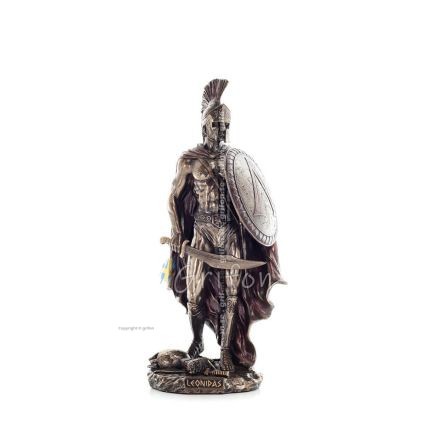 Leonidas: King of Sparta with Sword 27cm Full Length Veronese Bronze Electrolytic Statue, Ancient Greece Veronese 1 - grifon.se 