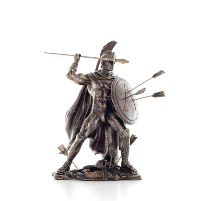 Leonidas: The King of Sparta with Arrows 25cm Full Length Veronese Bronze Electrolytic Statue, Ancient Greece Veronese 1 - grifo