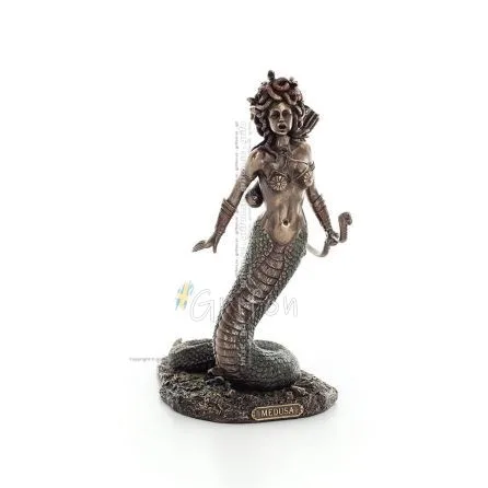 Medusa: The Wild-Eyed Mermaid 21cm Veronese Bronze Electroplating Statue, Ancient Greece. Veronese 1 - grifon.se 