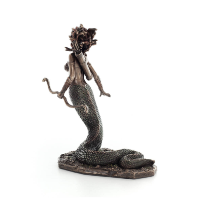 Μέδουσα: Η γοργόνα με τα άγρια μάτια 21εκ άγαλμα με Ηλεκτρόλυση μπρούτζου Veronese, αρχαία Ελλάδα. Βερονέζ 3 - grifon.se 