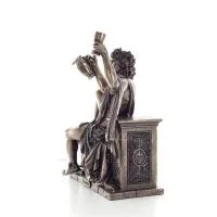 Dionysos: Vinets och festens gud. 21x25cm Veronese Brons Electrolysis Helkroppsstaty, antikens Grekland Veronese 2 - grifon.se 