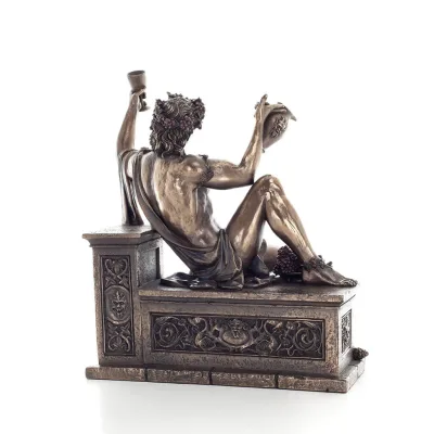 Dionysus: The god of wine and revelry. 21x25cm Veronese Bronze Electrolysis Full Body Statue, Ancient Greece Veronese 4 - grifon