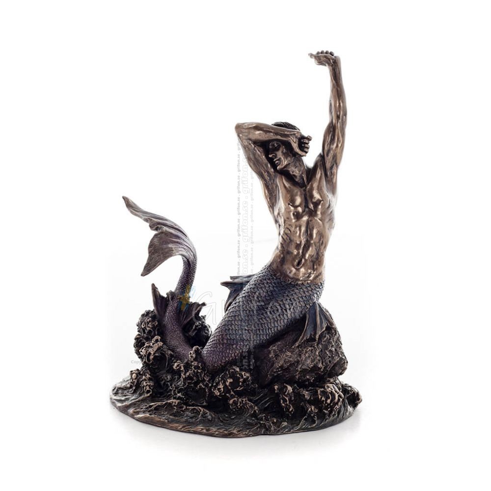 Mermaid The Most Beautiful Demon, 20cm Veronese Bronze Electrolysis F