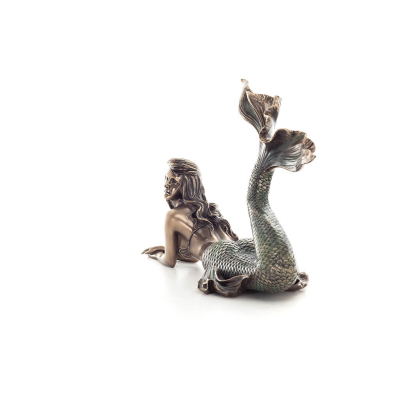 Mermaid: The Most Beautiful Demon, Prone Reclining 19.5x29cm Veronese Bronze Electroplating Full Body Statue Veronese 2 - grifon