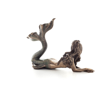 Mermaid: The Most Beautiful Demon, Prone Reclining 19.5x29cm Veronese Bronze Electroplating Full Body Statue Veronese 4 - grifon