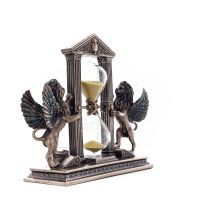 Lion: symbol of the virtues of a ruler, Hourglass 21x18cm Veronese Bronze Electrolysis Full Body Statue Veronese 3 - grifon.se 