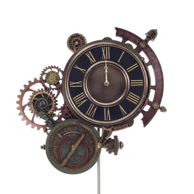 Gears Väggklocka 52x37 cm Veronese Brons Galvaniserad helkroppsstaty, modern dekorativ Veronese 1 - grifon.se 
