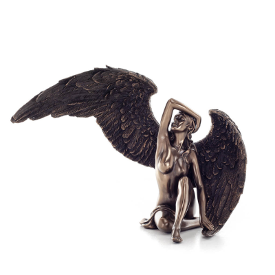 Female Angel Seated 18.5x25cm Veronese Bronze Electroplating Full Body Statue, Modern Decorative Veronese 1 - grifon.se 