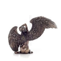 Female Angel Seated 18.5x25cm Veronese Bronze Electroplating Full Body Statue, Modern Decorative Veronese 3 - grifon.se 