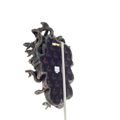 Medusa: The Wild-Eyed Mermaid in a Mask Wall-Mounted 37cm Full-Length Veronese Bronze Electrolytic Statue, Ancient Greece Verone